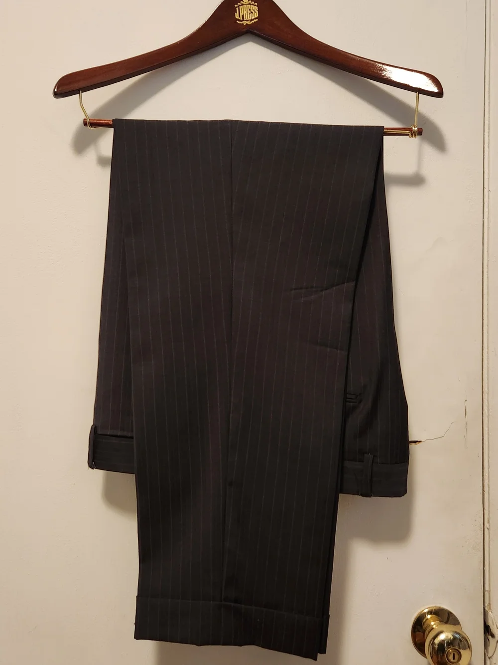 Men's J Press Charcoal Pinstripe Suit 40R